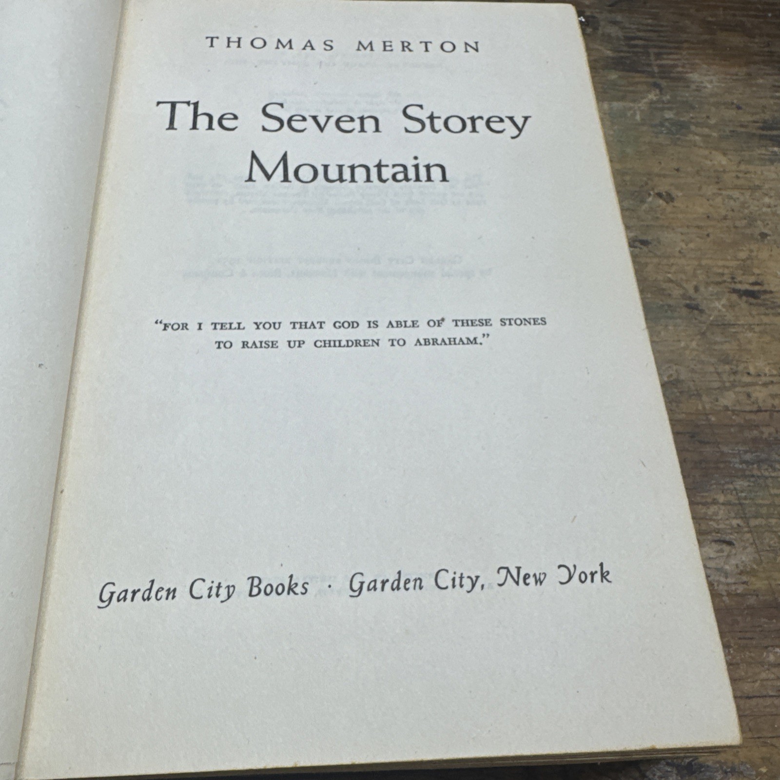 The Seven Storey Mountain by Thomas Merton, ©1948 Hard Cover Book 1st Edition