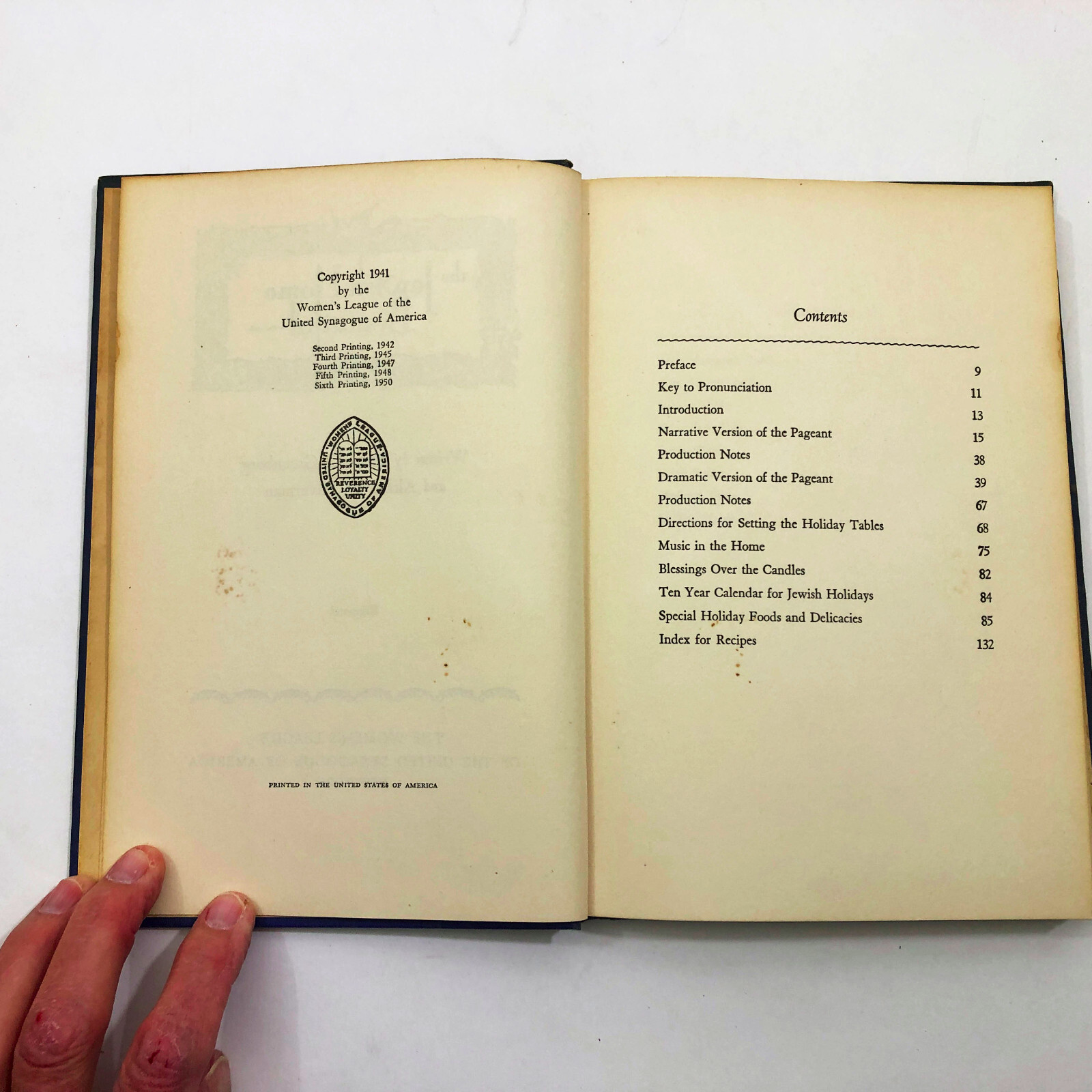 The Jewish Home Beautiful 6th Printing 1950 HB 136 Pages Illustrated