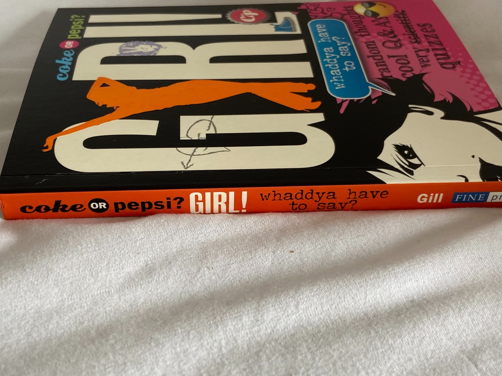 Lot of 2 Coke or Pepsi? Girl! by Mickey Gill Cheryl Book Tween Teacher Prizes