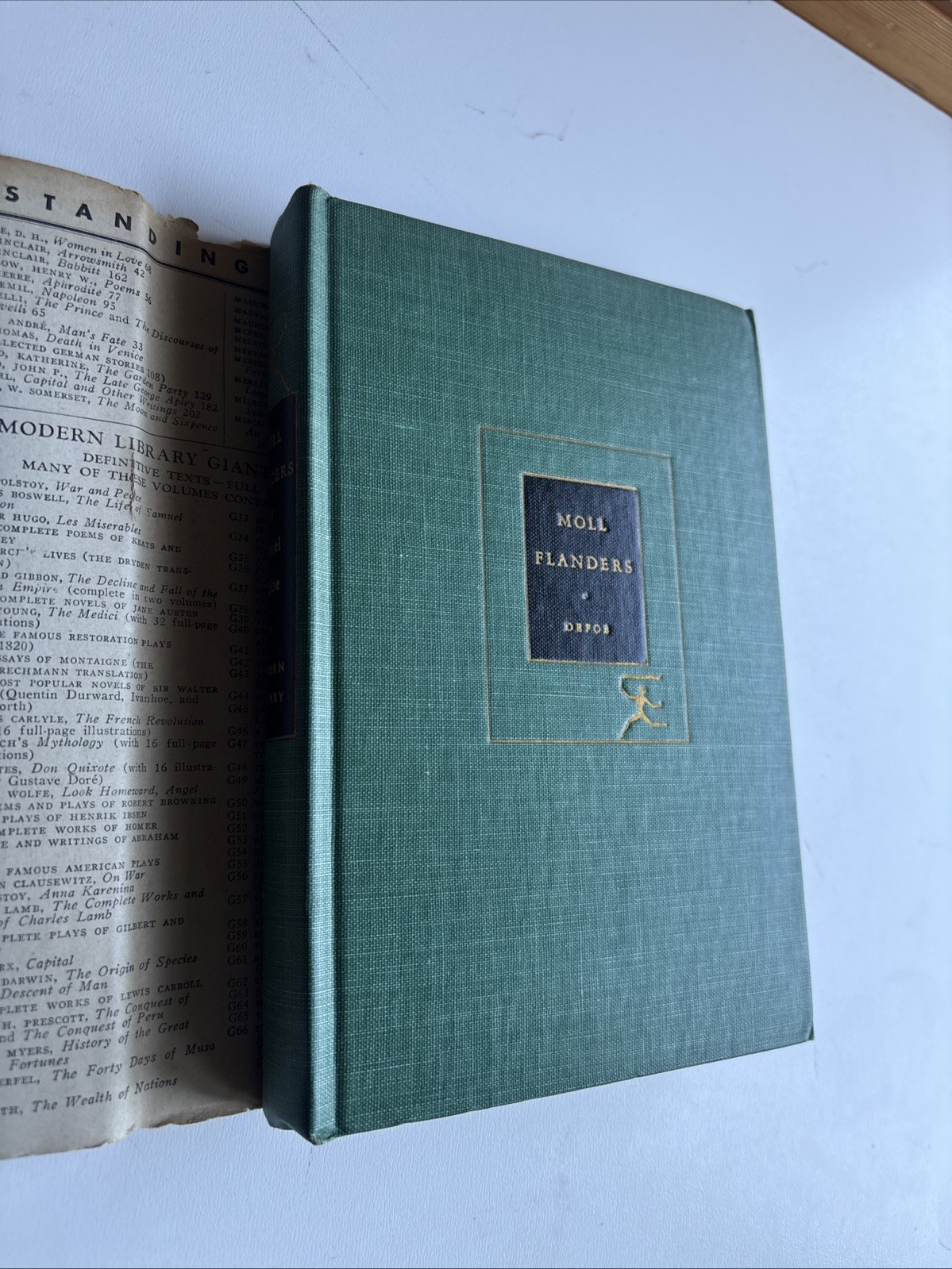 Moll Flanders by Daniel Defoe Vintage 1950 The Modern Library Hardcover Read