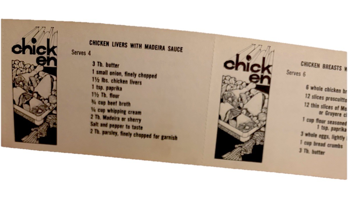 Vintage 1972 Potpourri Press “Chicken” Cookbook Mailer Retro Recipe Ephemera MCM