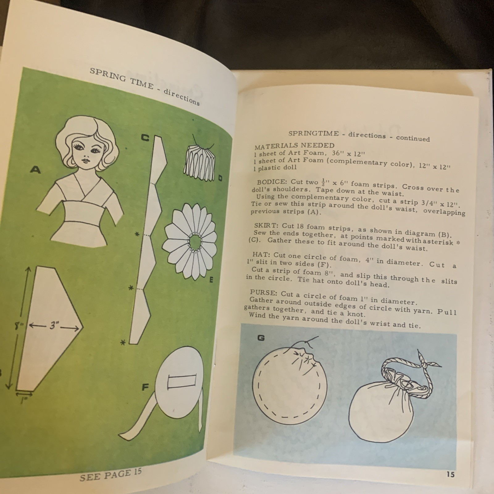 The Art of DRESSING DOLLS from KAP Kraft Books 30pg Booklet 1969 Vintage