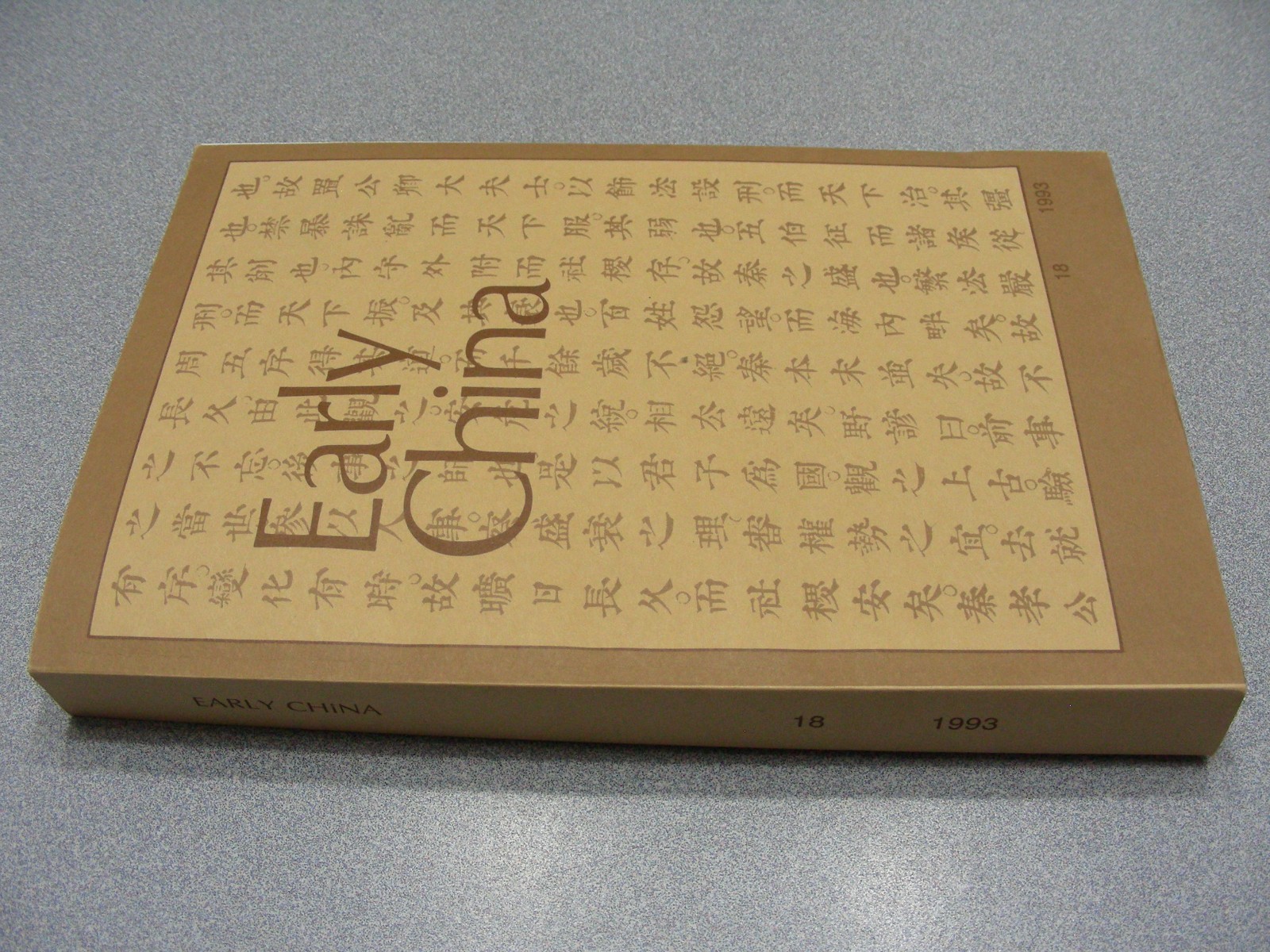 EARLY CHINA 18 – Society for Study of Early China 1993 Paperback Book/Journal