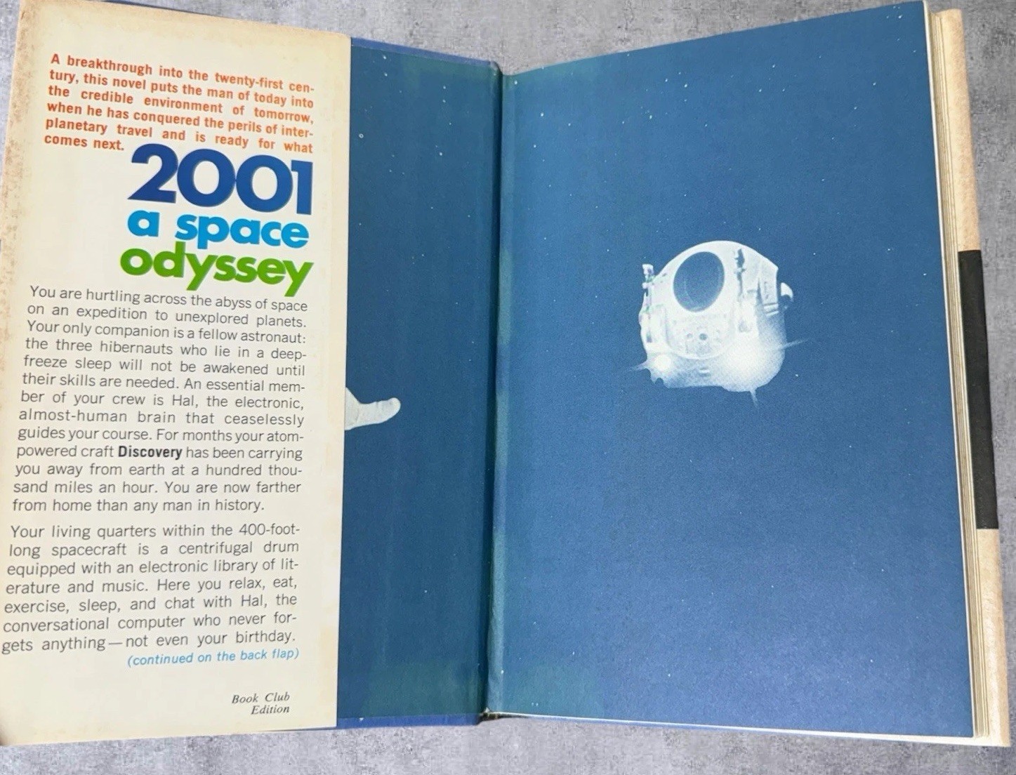 2001: A Space Odyssey by Arthur C. Clarke 1968 HC/DJ BCE