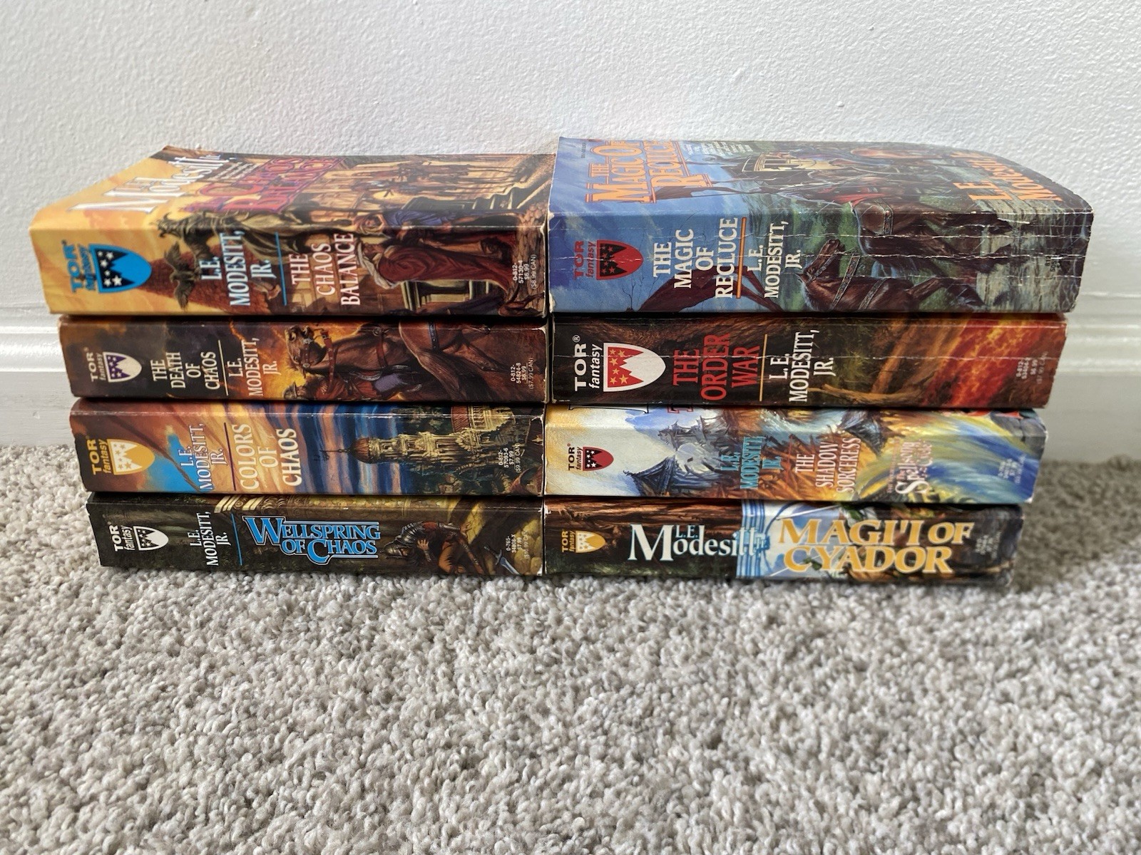 Lot Of 8 Vtg L.E. Modesitt Jr Paperbacks Science Fiction and Fantasy Tor 80s 90s