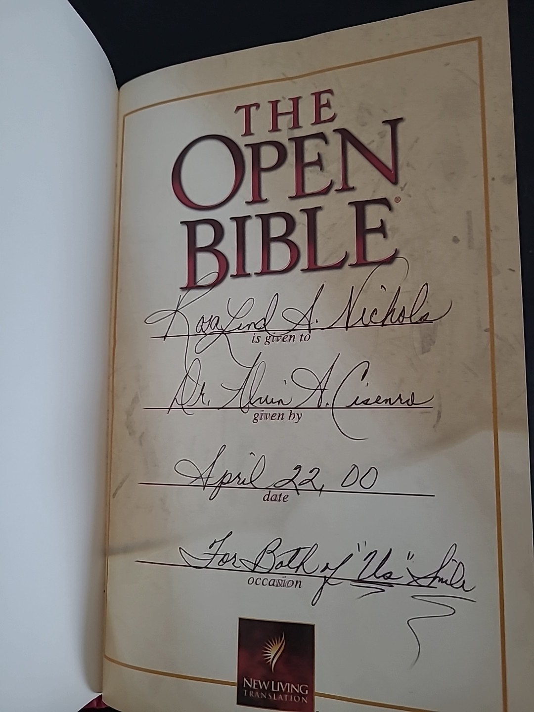 Open Bible Red Letter And Thumb Index 1998,HC ,NLC With Zipper Case