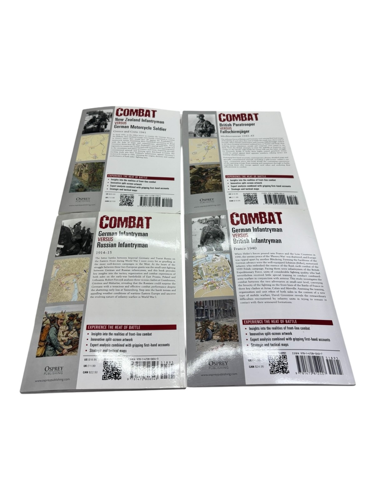 Lot Of 4 Combat British Versus Books By David Greentree And Robert Forczyk