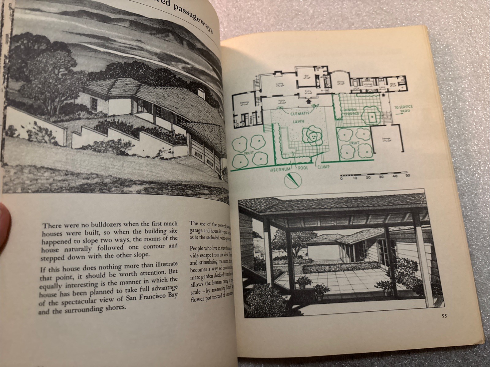 Western Ranch Houses by Sunset Magazine & Cliff May / 1955 5th Printing HC Book