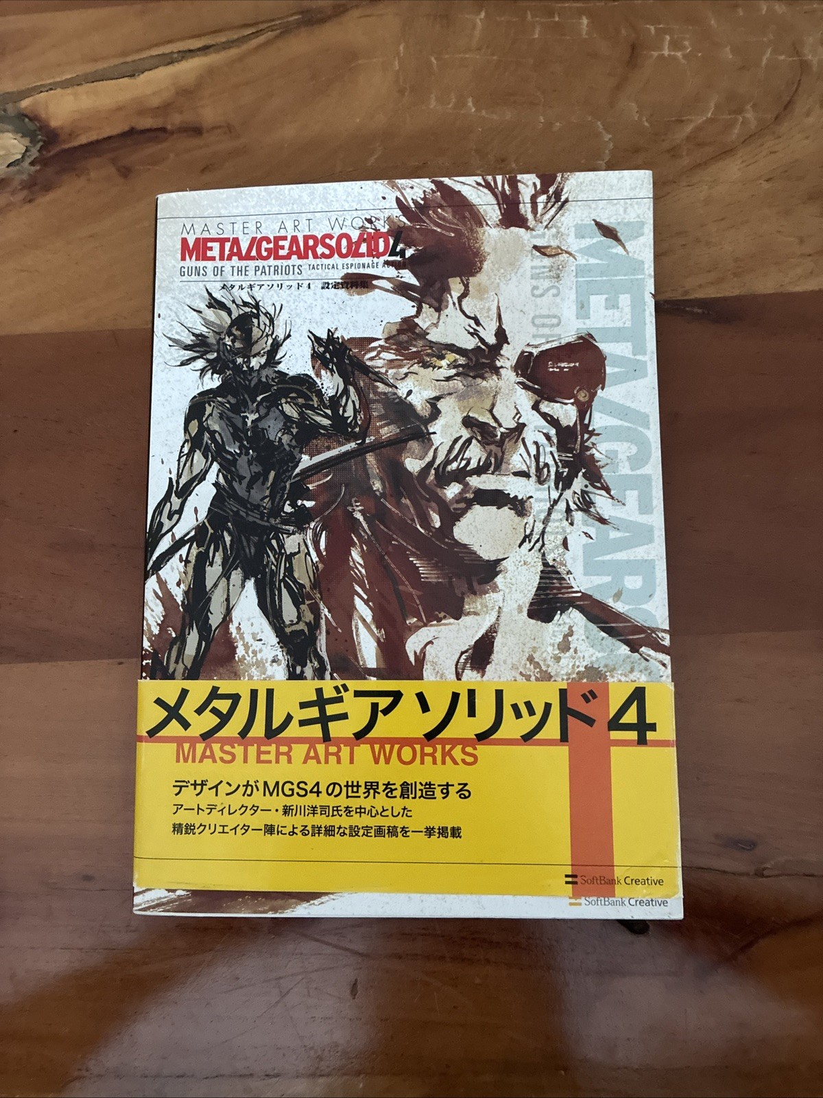 Master Art Works METAL GEAR SOLID 4 Paperback + Jacket Art Book
