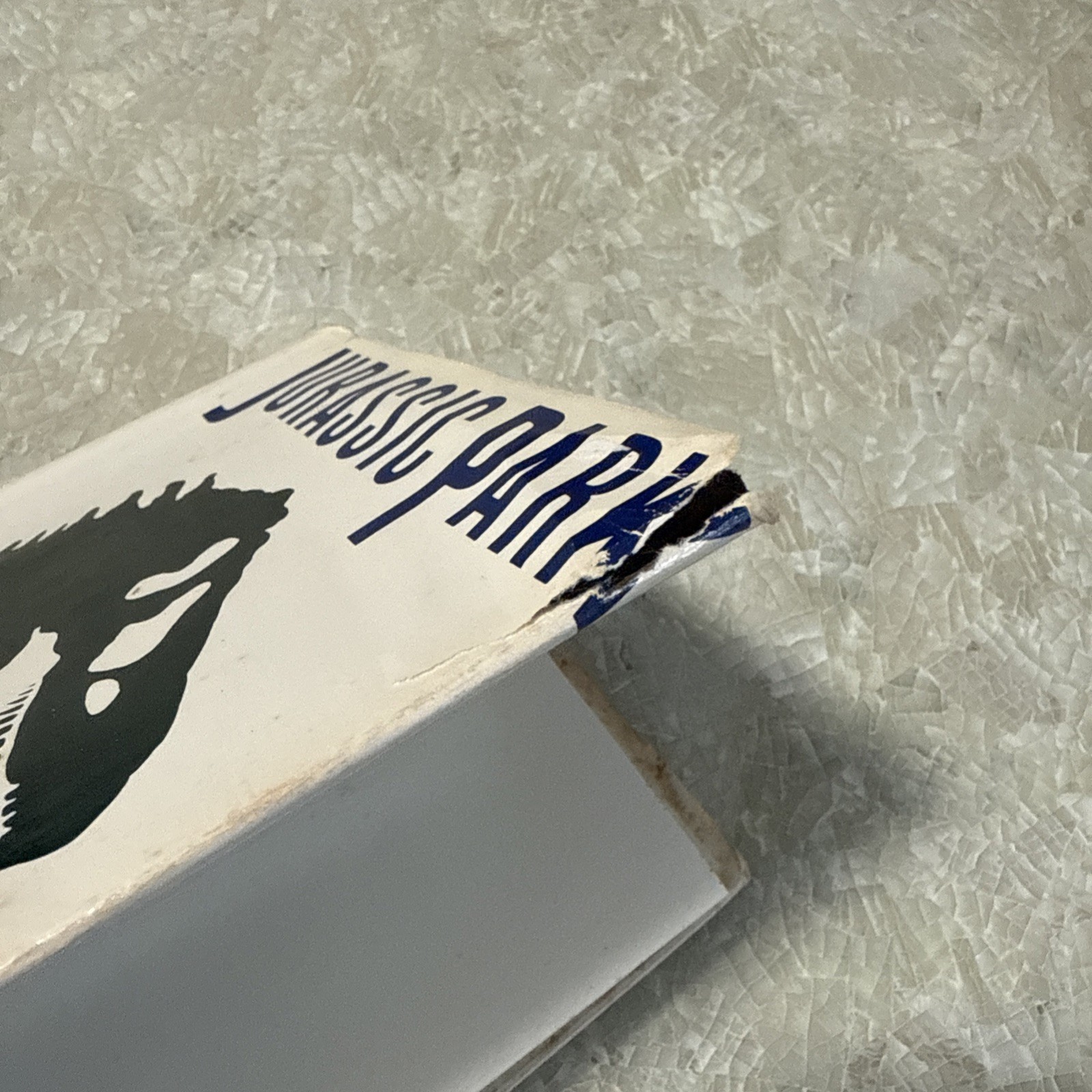 1990 Michael Crichton’s JURASSIC PARK Black Hardcover Borzoi Knopf No Barcode
