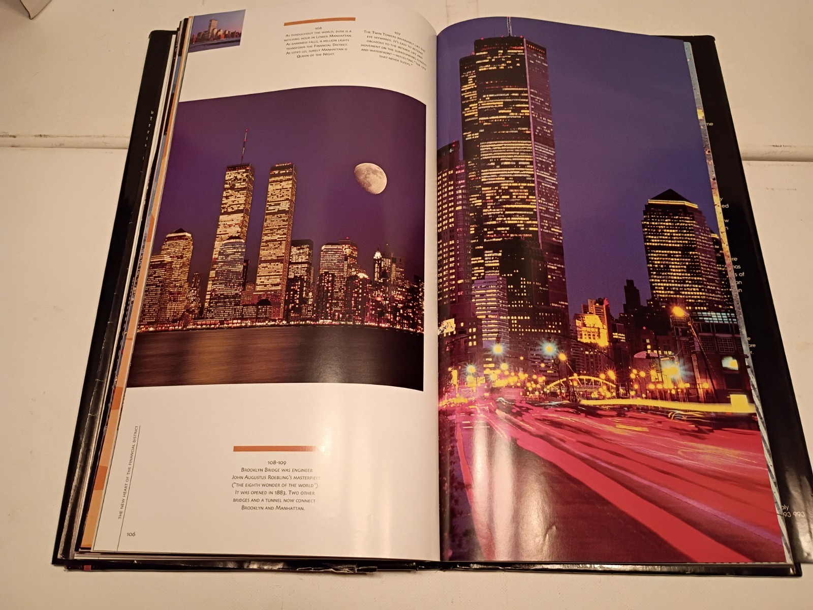 World Trade Center Oversized ( Tall ) HC Book Photos 9/11 Foldout Pages 2002