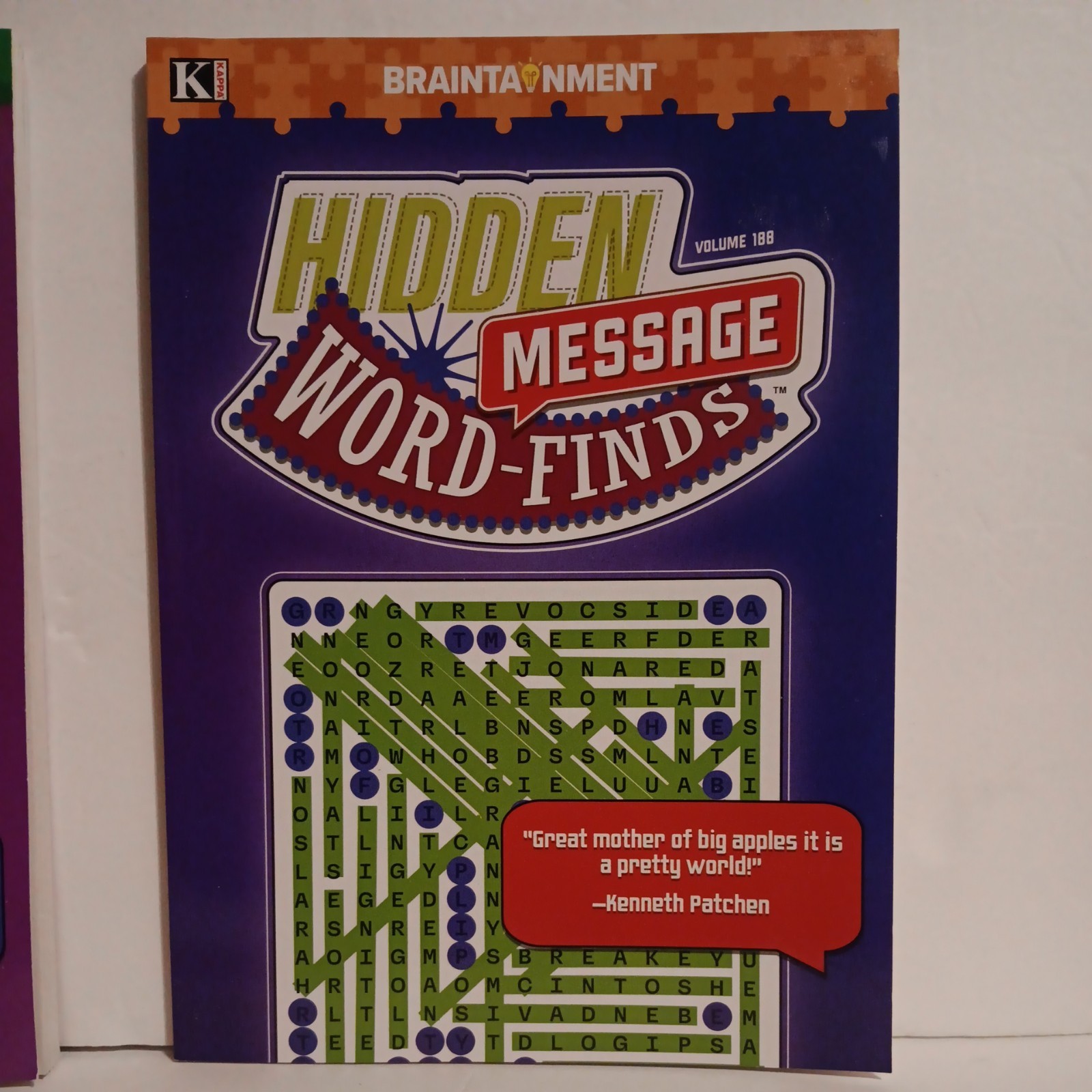 2 HIDDEN MESSAGE Word Finds Kappa Puzzle Books Volumes 187 & 188 NEW