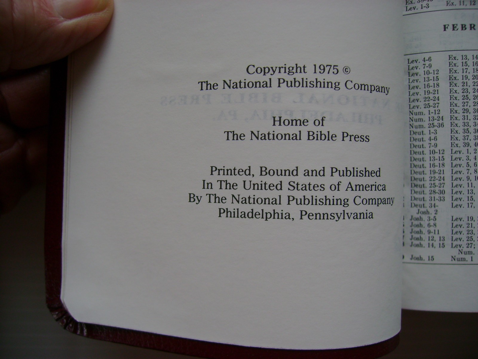 HOLY BIBLE & DAILY JOURNAL – The National Bible Press, NEW