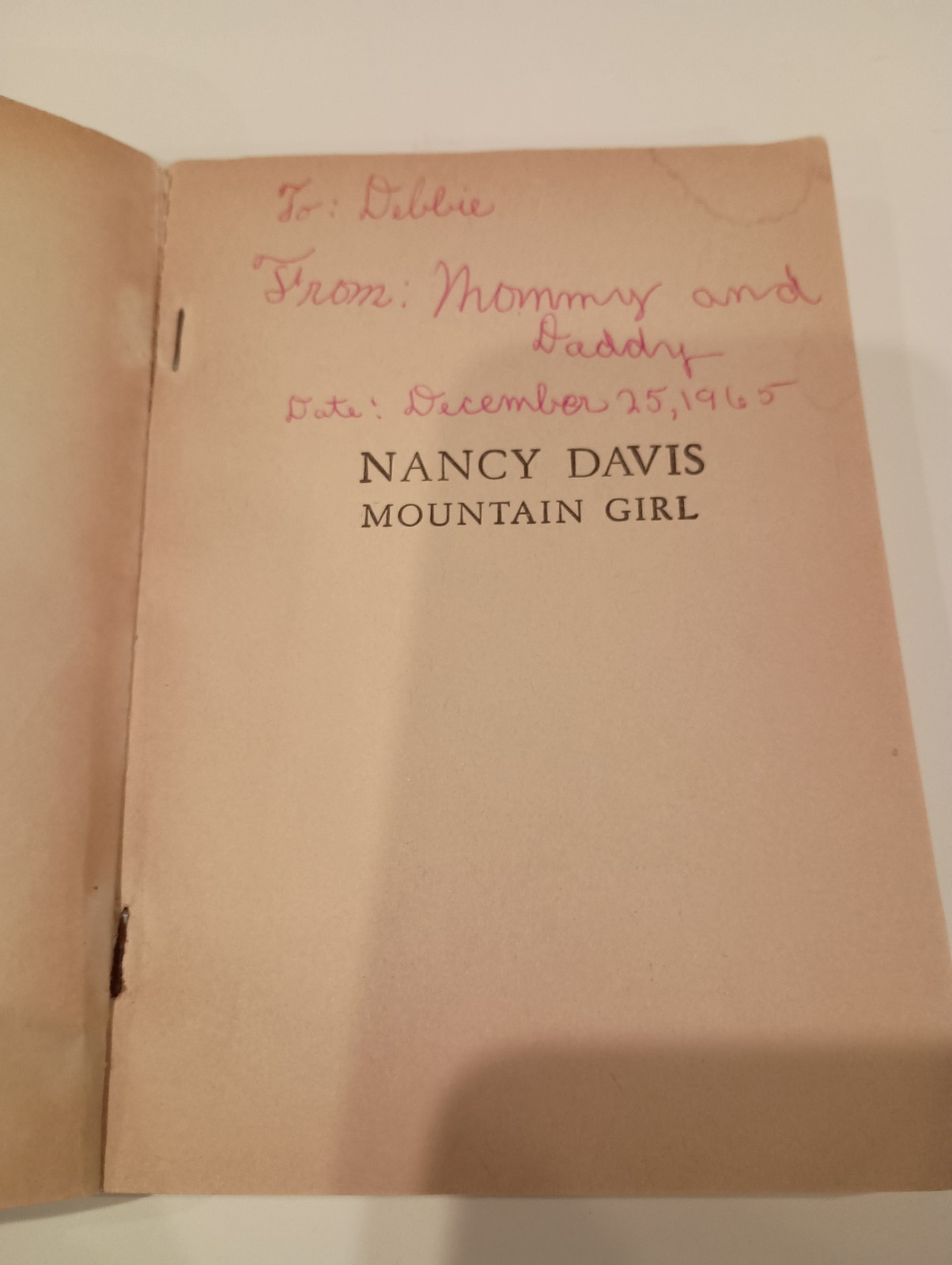 Nancy Davis, Mountain Girl by Brenda Cannon 1958 Moody Press paperback