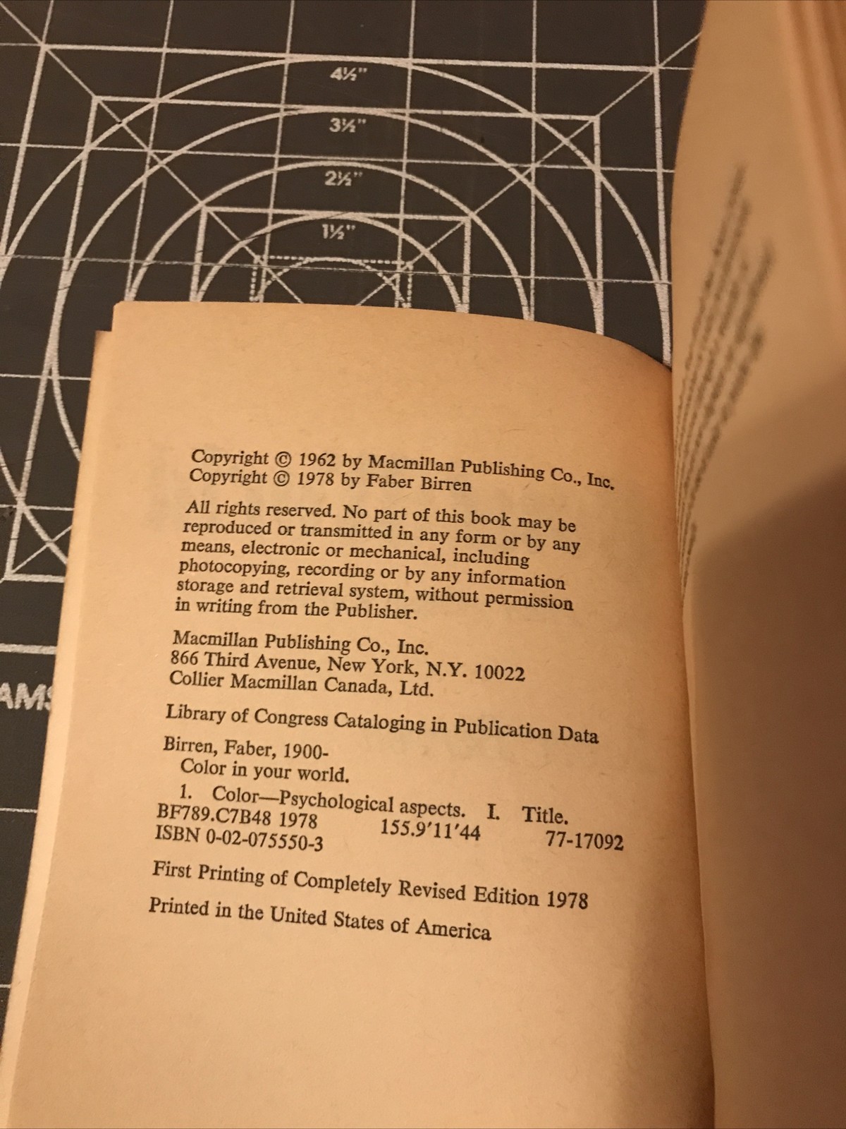 Vintage 1978 Color In Your World by Faber Birren Collier Macmillan