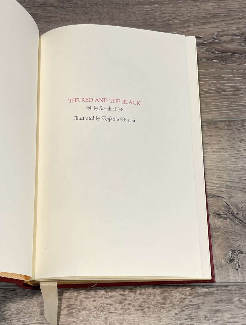 The Red and the Black By Stendhal Easton Press Collector’s Edition 1980 NICE