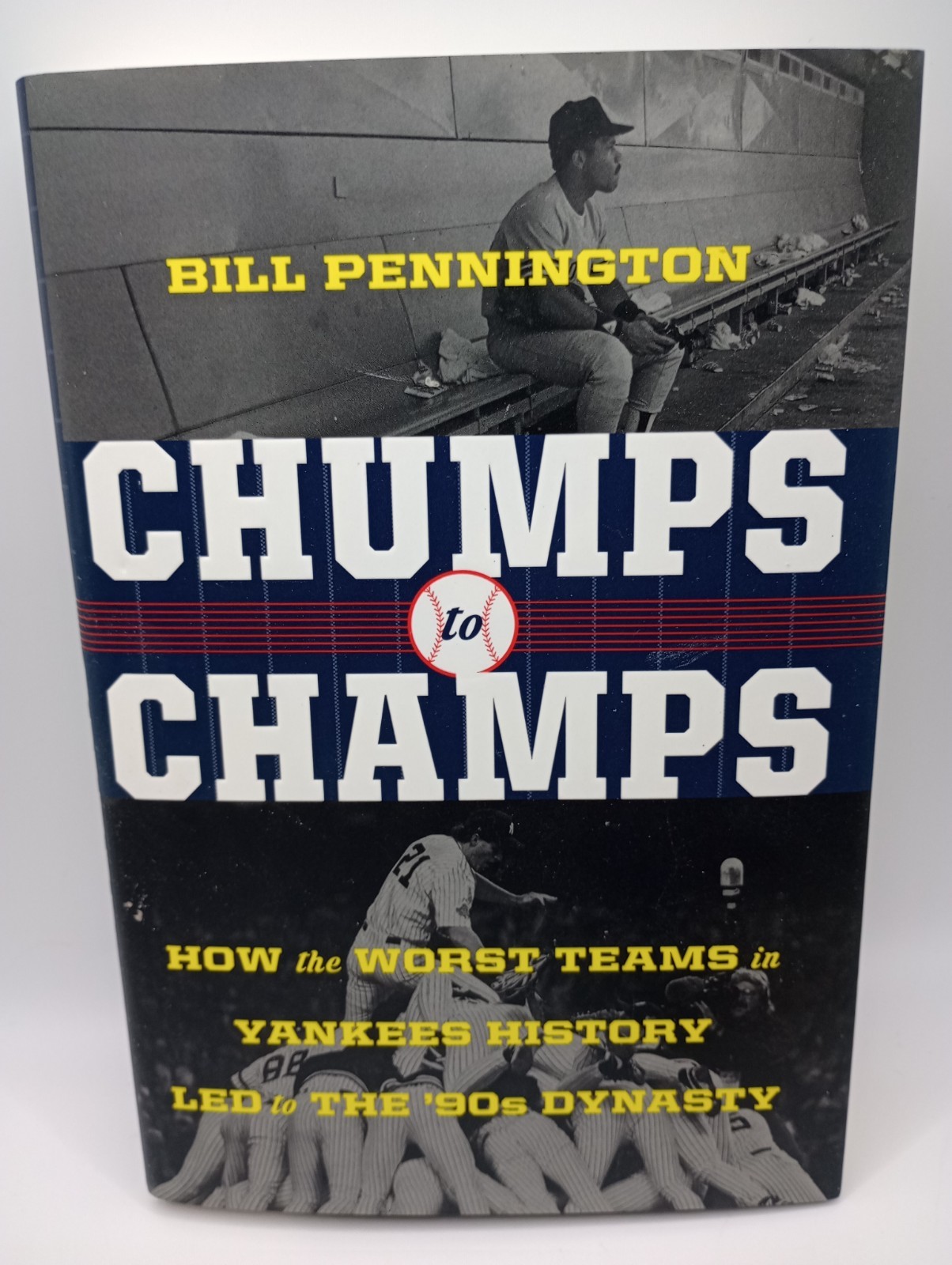 Baseball Book Lot 3 HC Pride of the Yankees Chumps to Champs Dugout