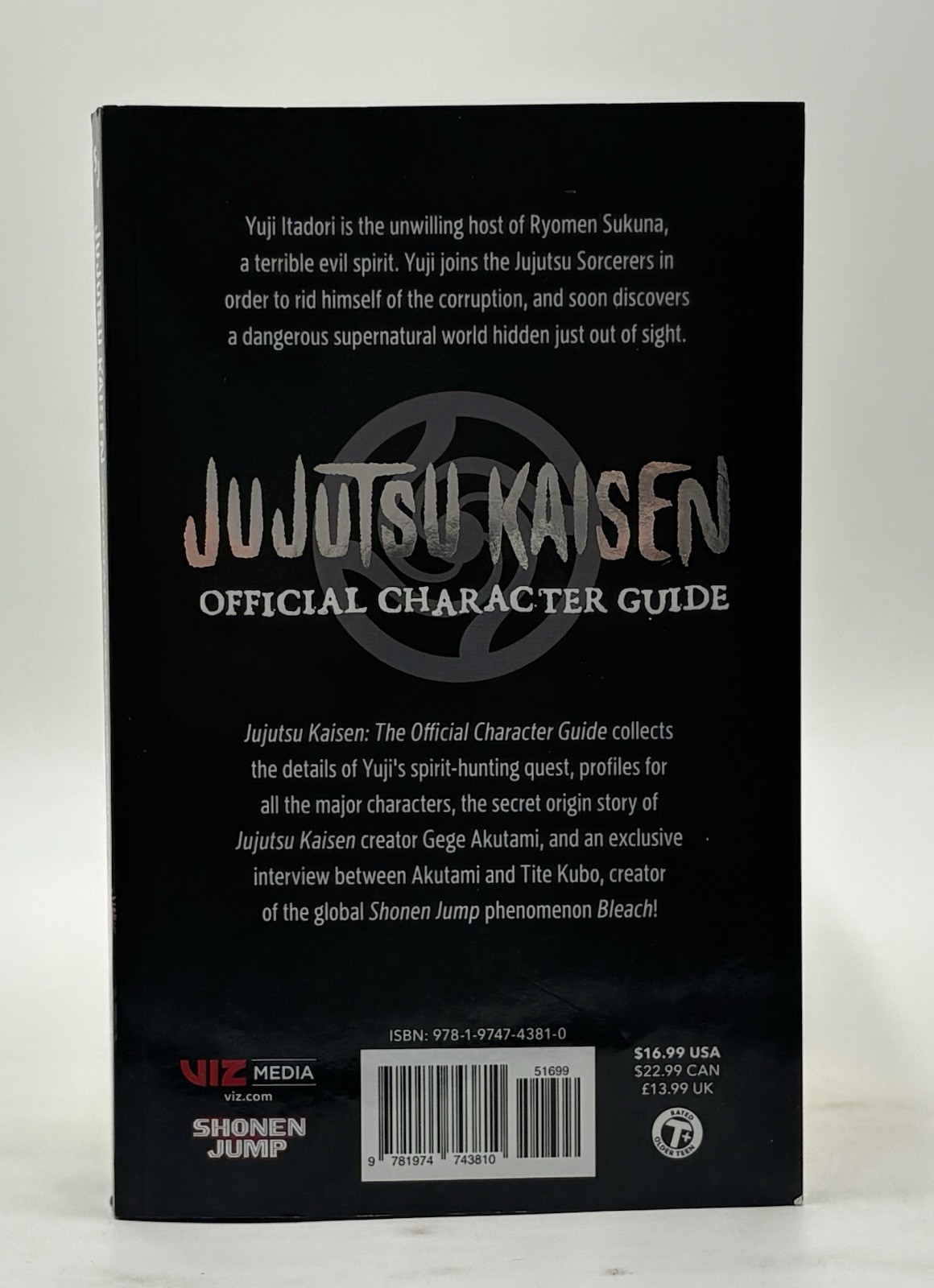 Jujutsu Kaisen The Official Character Guide Paperback Book NEW Manga Anime VIZ