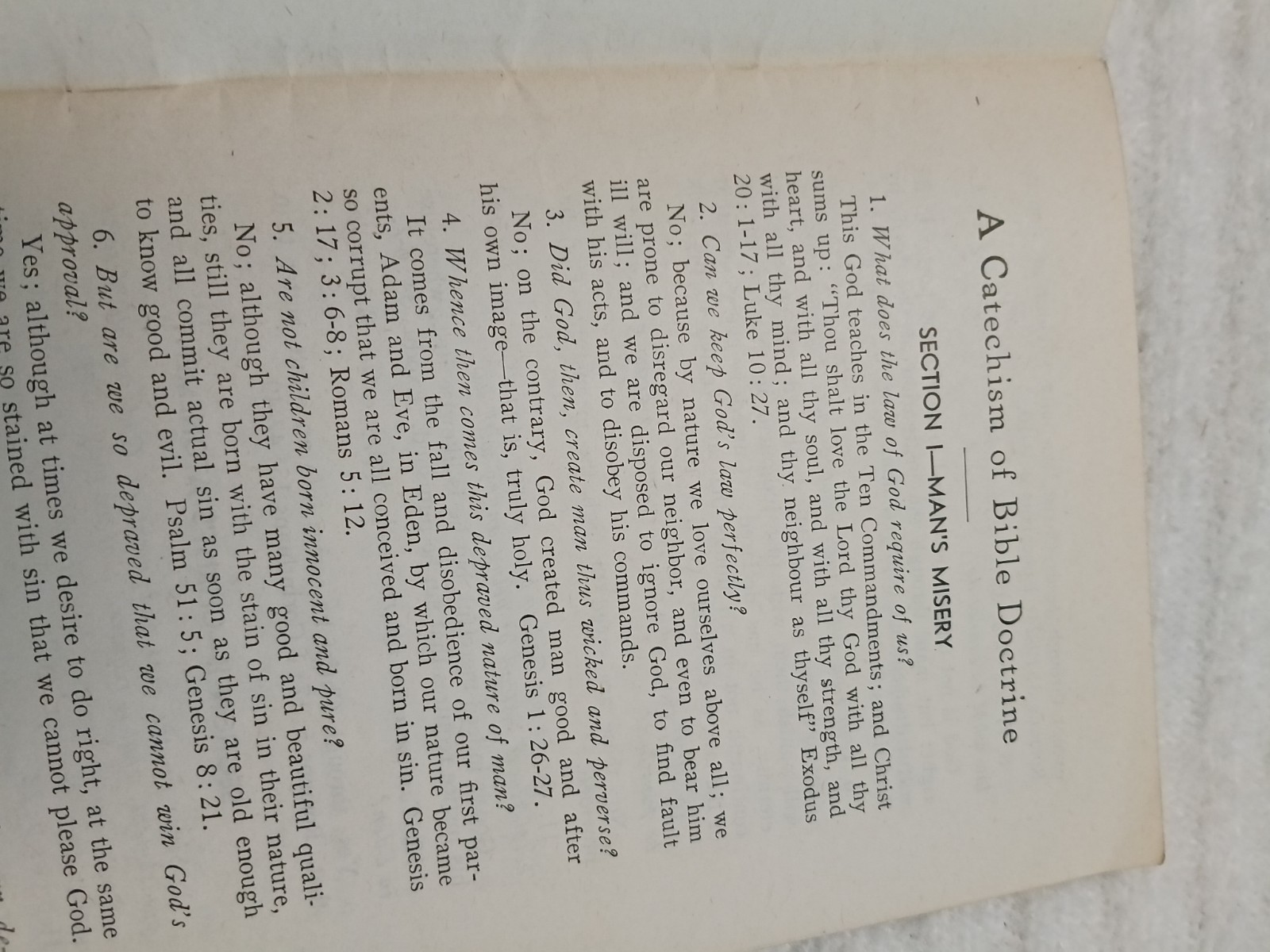A Catechism of Bible Doctrine by W. E. Davidson