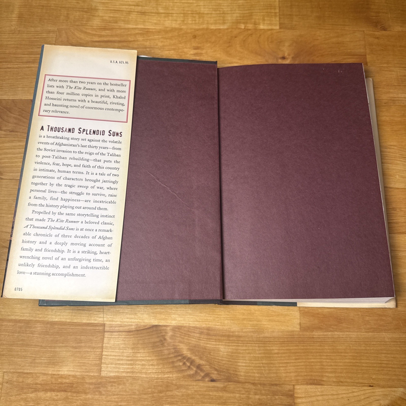 A Thousand Splendid Suns By Khaled Hosseini- Hardcover Good Condition