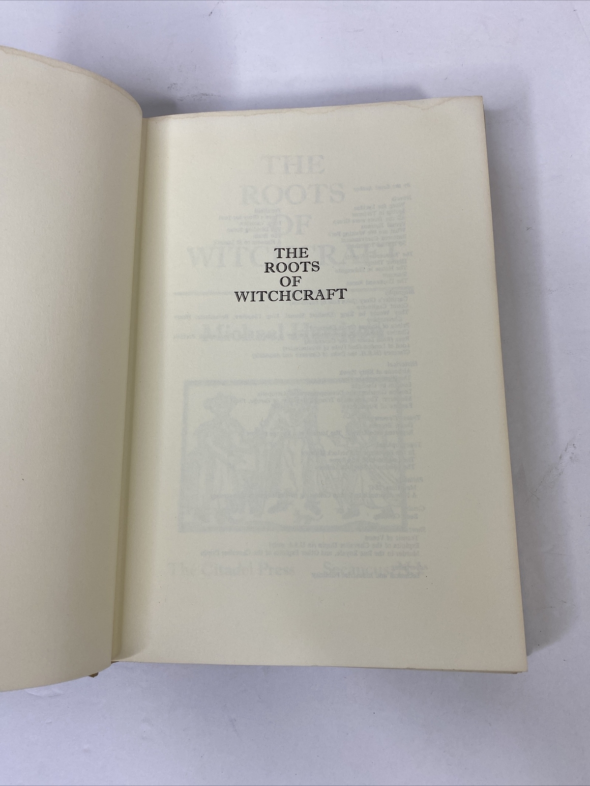 The Roots Of Witchcraft 1974 Michael Harrison Hardcover 280 pages, Illustrations