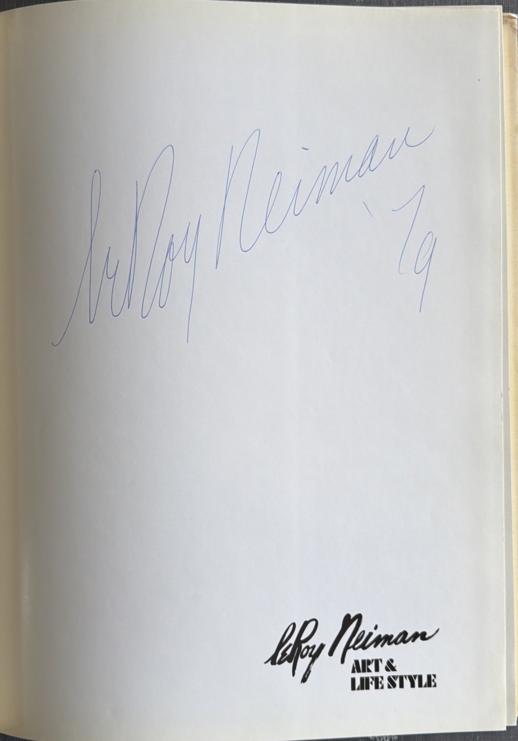 LeRoy Neiman SIGNED Art & Lifestyle HC 1st Ed