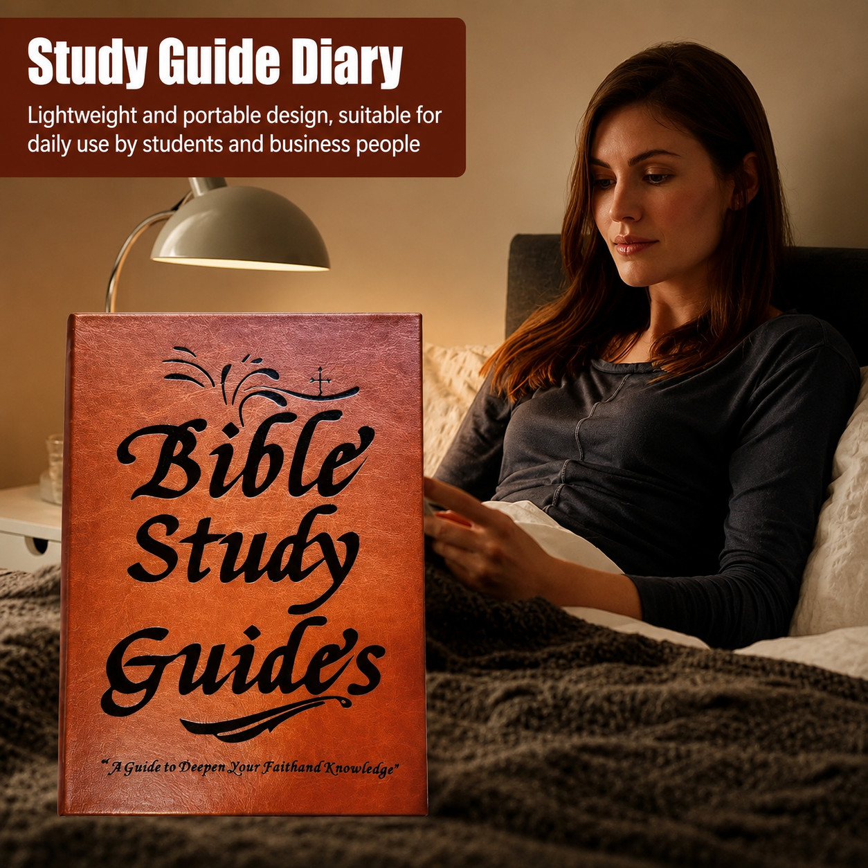 66-Page Bible Study Guide, Daily Devotional Journal,Study Notebook Based Planner