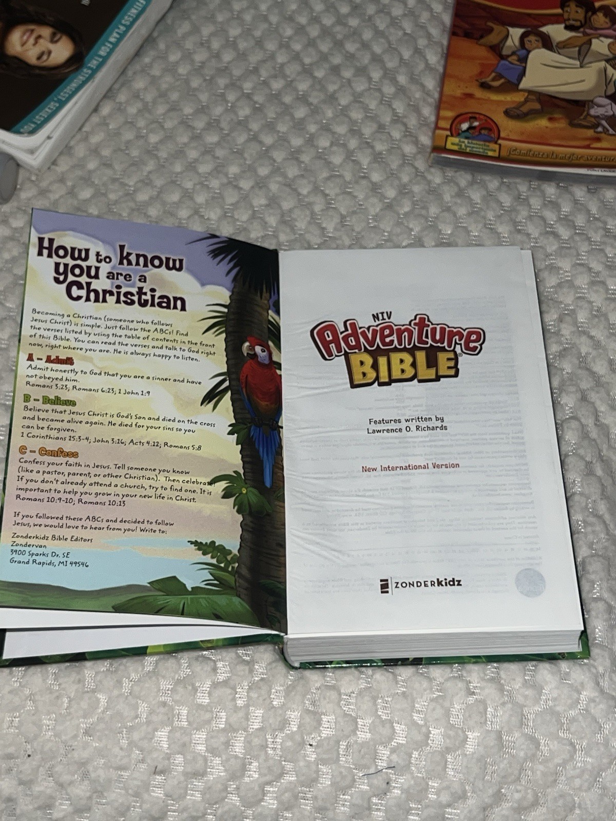 Zonderkidz Adventure Bibles Ser. NIV Adventure Bible Full Color Illustrated Age…