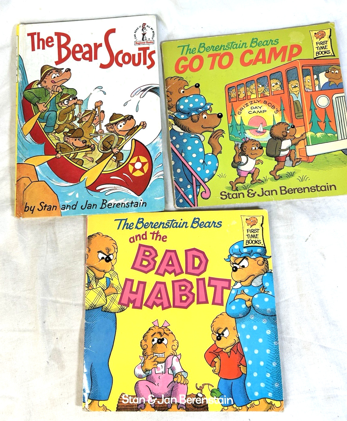 11 Berenstain Bears Books. 2 are Double Books. Jan & Mike Berenstain