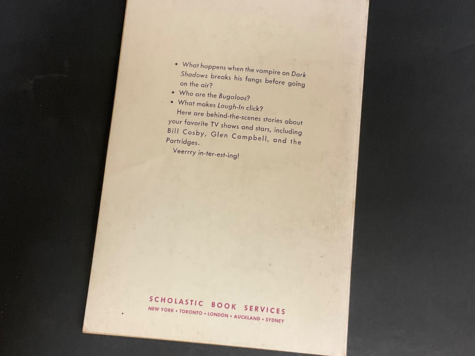 1971 TV FAVORITES by Linda Beech – The Partridge Family Haunted Hall 1st PB