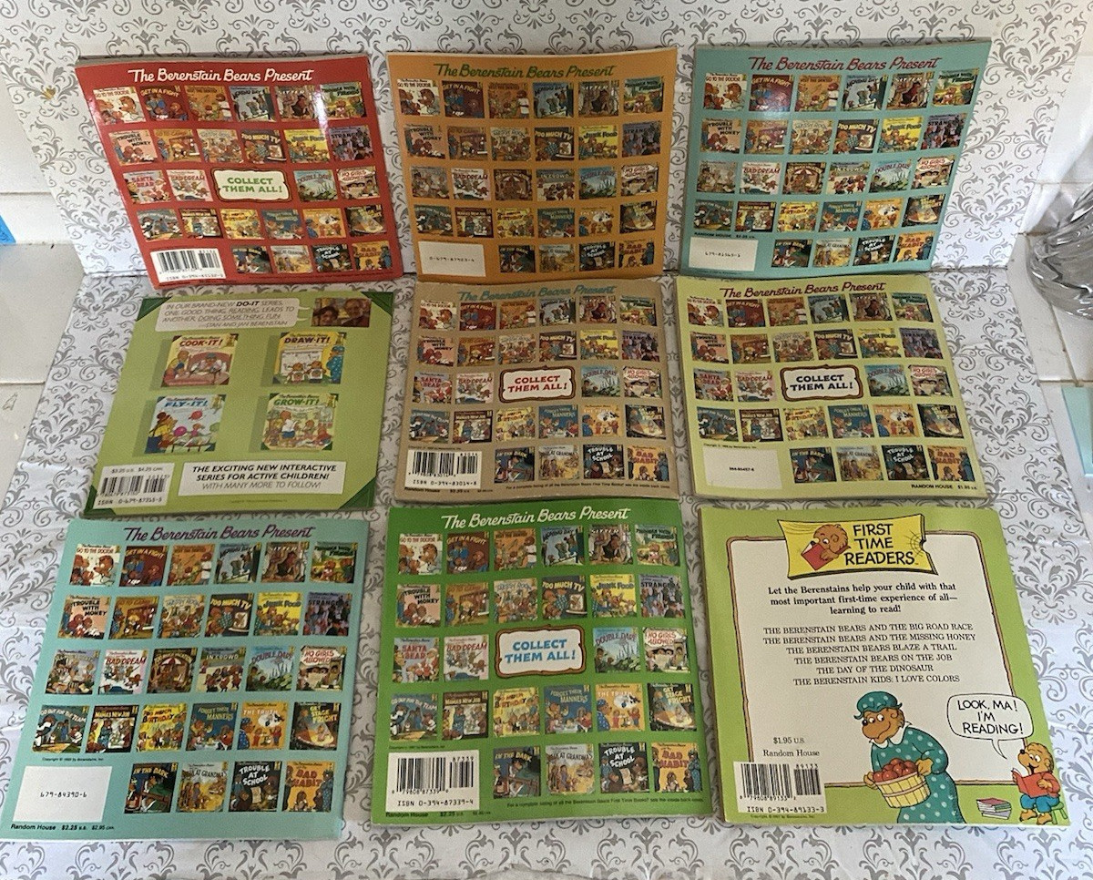 Vintage Lot of 33 Berenstain Bears Books by Stan & Jan Berenstain 1980’s-1990’s