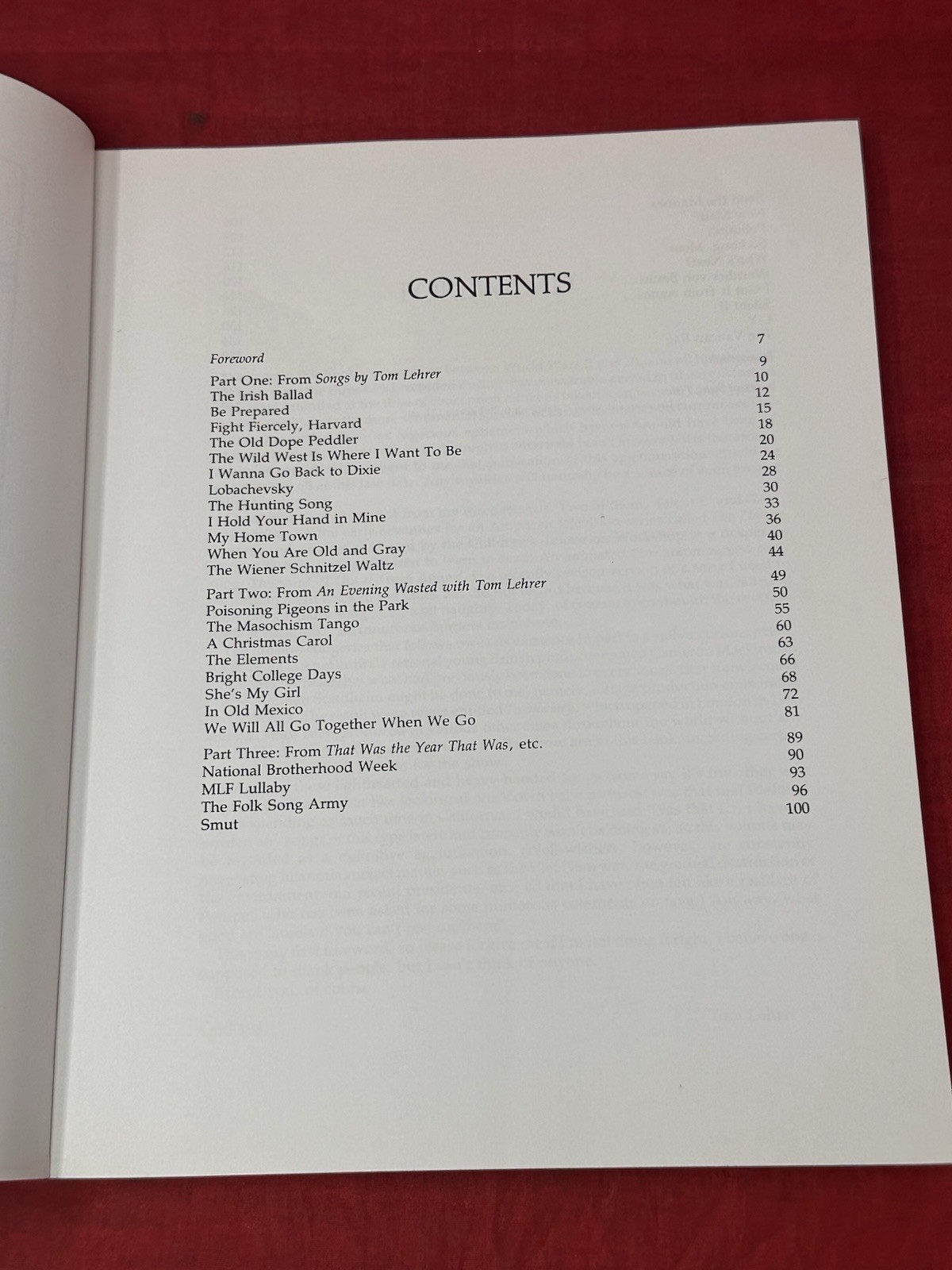 Too Many Songs by Tom Lehrer Sheet Music Song Book Funny 1981 Vintage 159 Pages