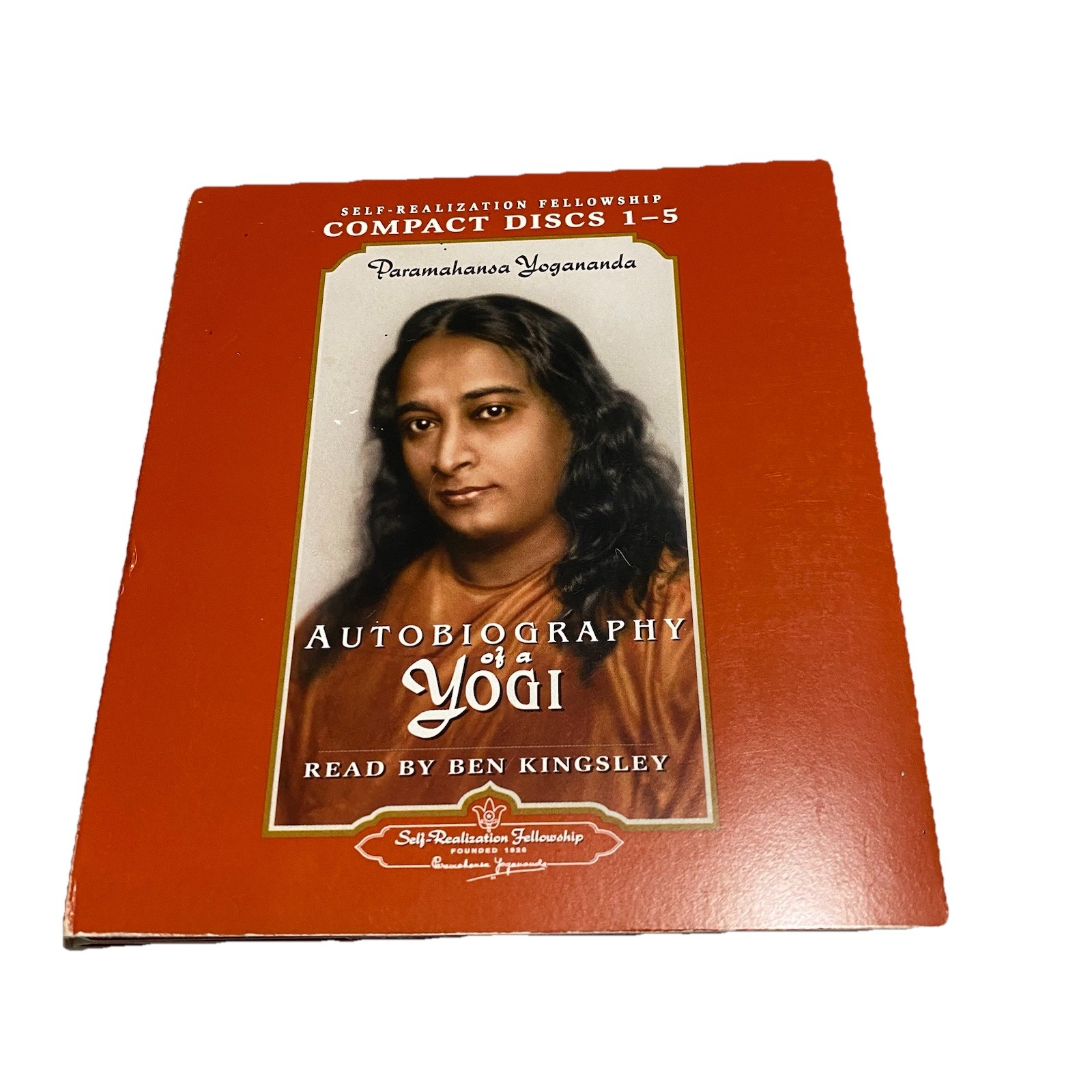 Autobiography of a Yogi, Paramahansa Yogananda Read by Ben Kingsley, 15 CDs, VG