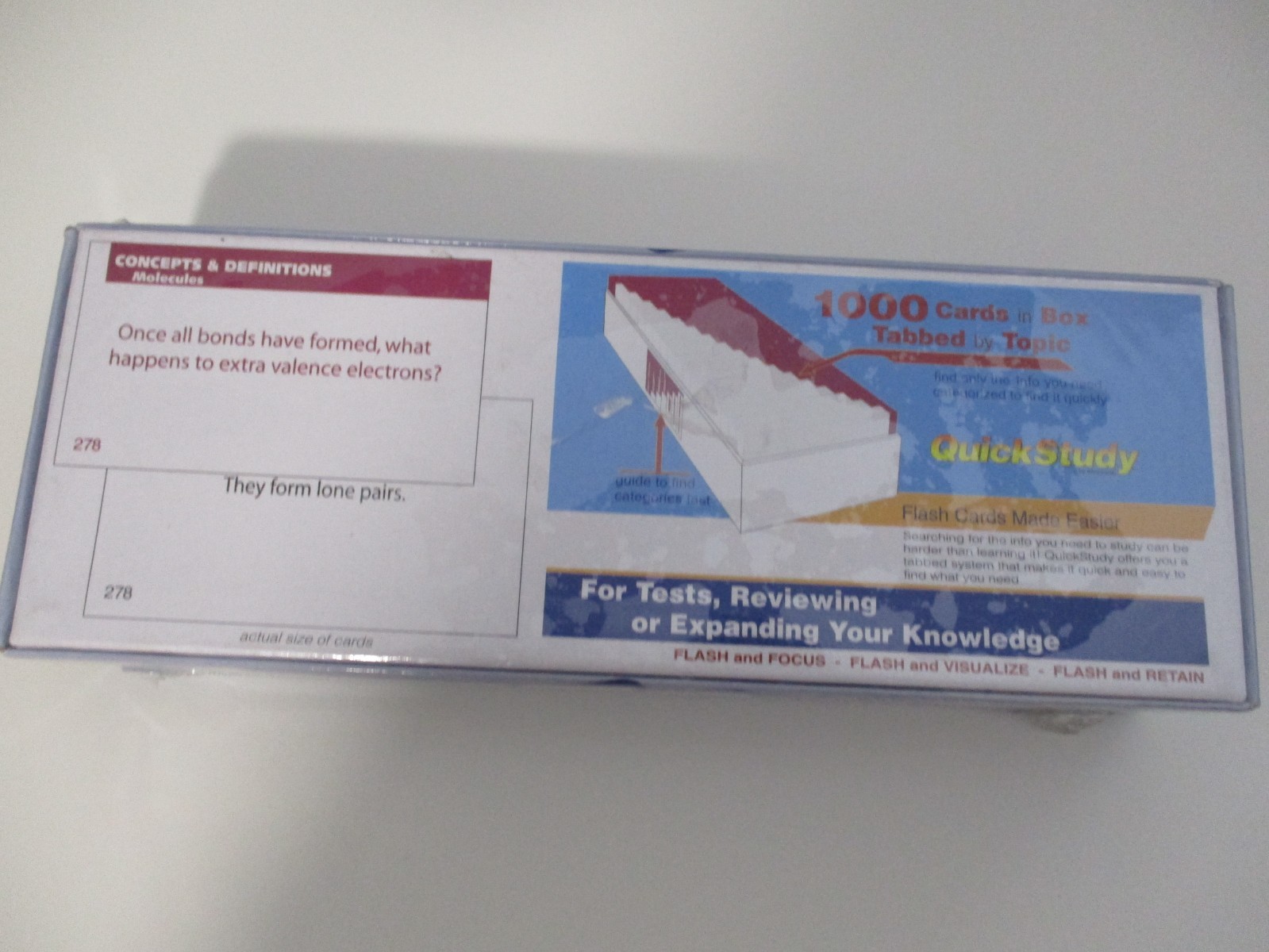 Chemistry Flash Cards: A Quickstudy Reference Tool 1000 CARDS
