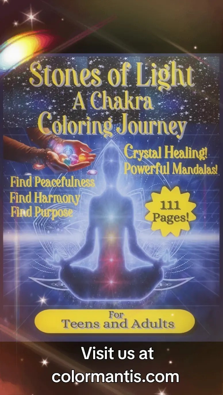 Stones of Light-A Chakra Coloring/Learning book ,new and 111-pages long