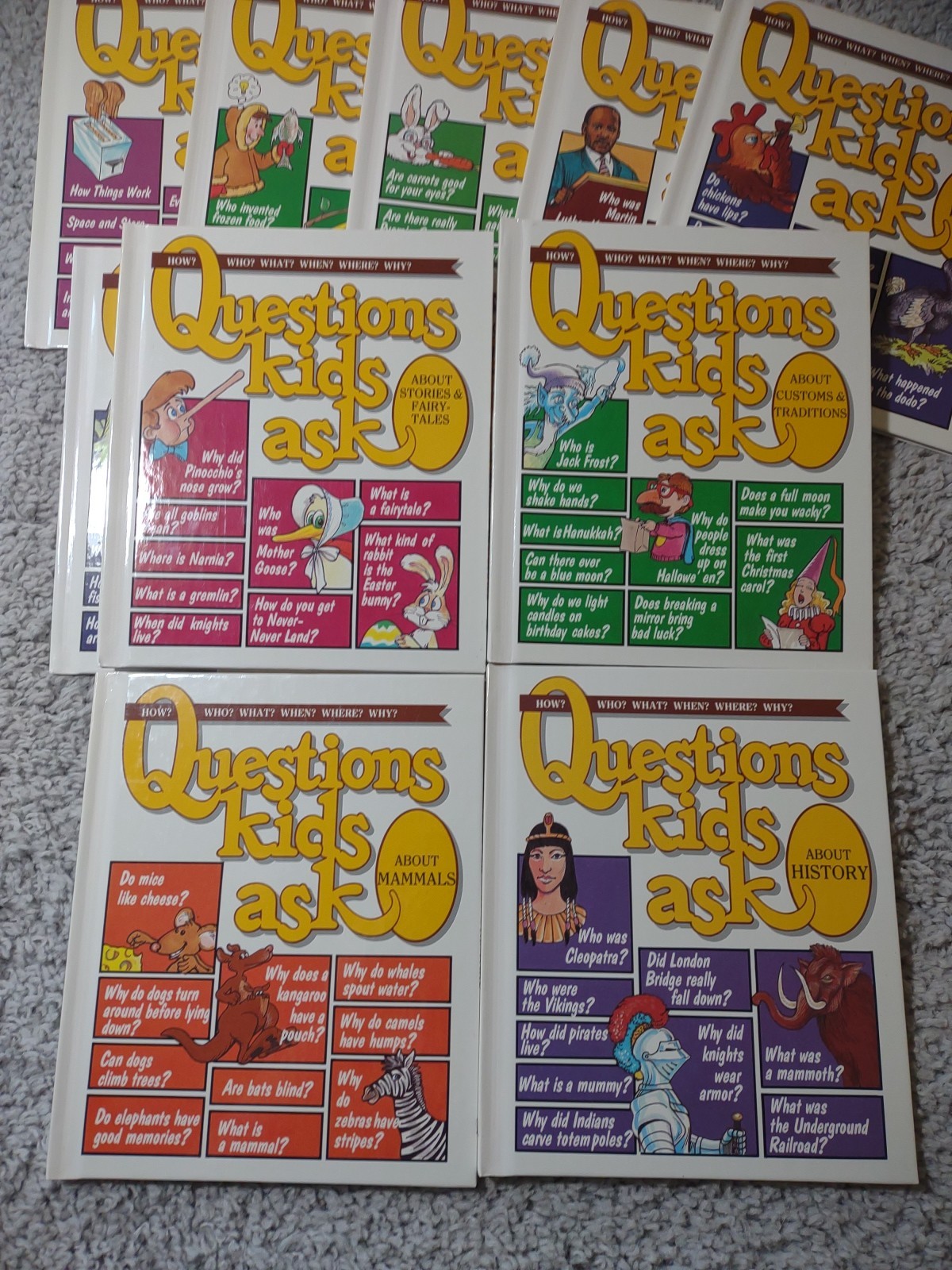 Questions Kids Ask Hardcover Books 1988 – Lot Of 17