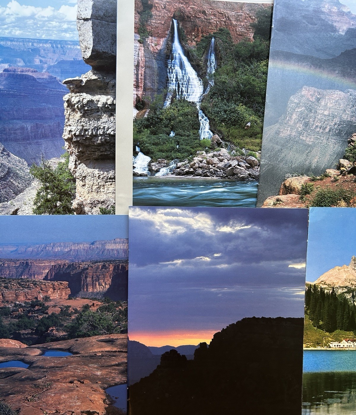 Collaging Book Pages Lot of 68 Pieces Collage Art Craft Landscapes Nature Mixed
