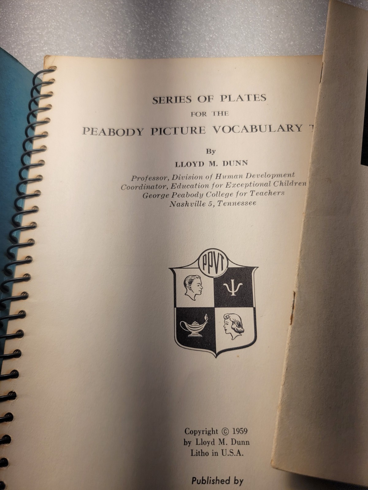 PPVT: Peabody Picture Vocabulary Test- Form L, Revised Edition