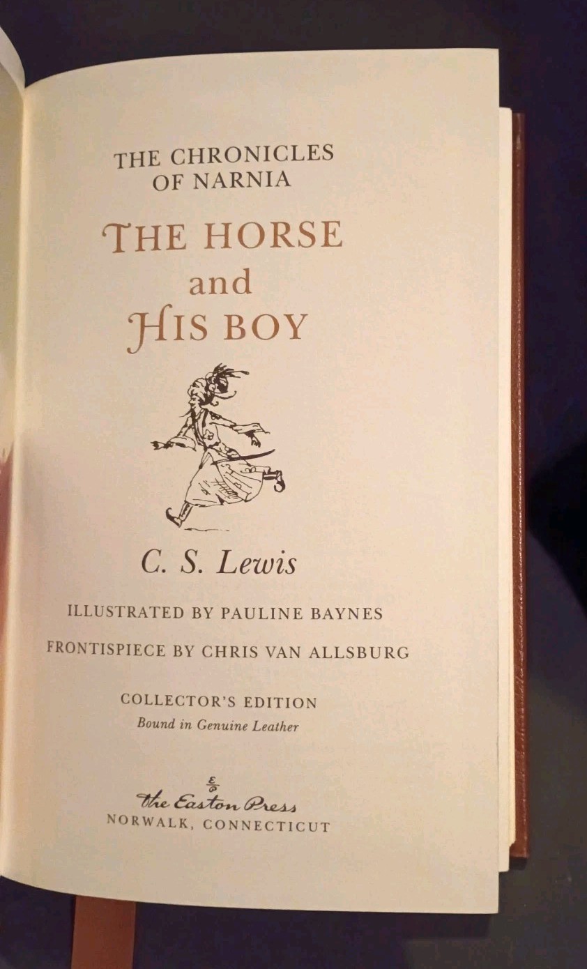 The Horse and His Boy C.S. Lewis Easton Press Narnia Collector’s Edition