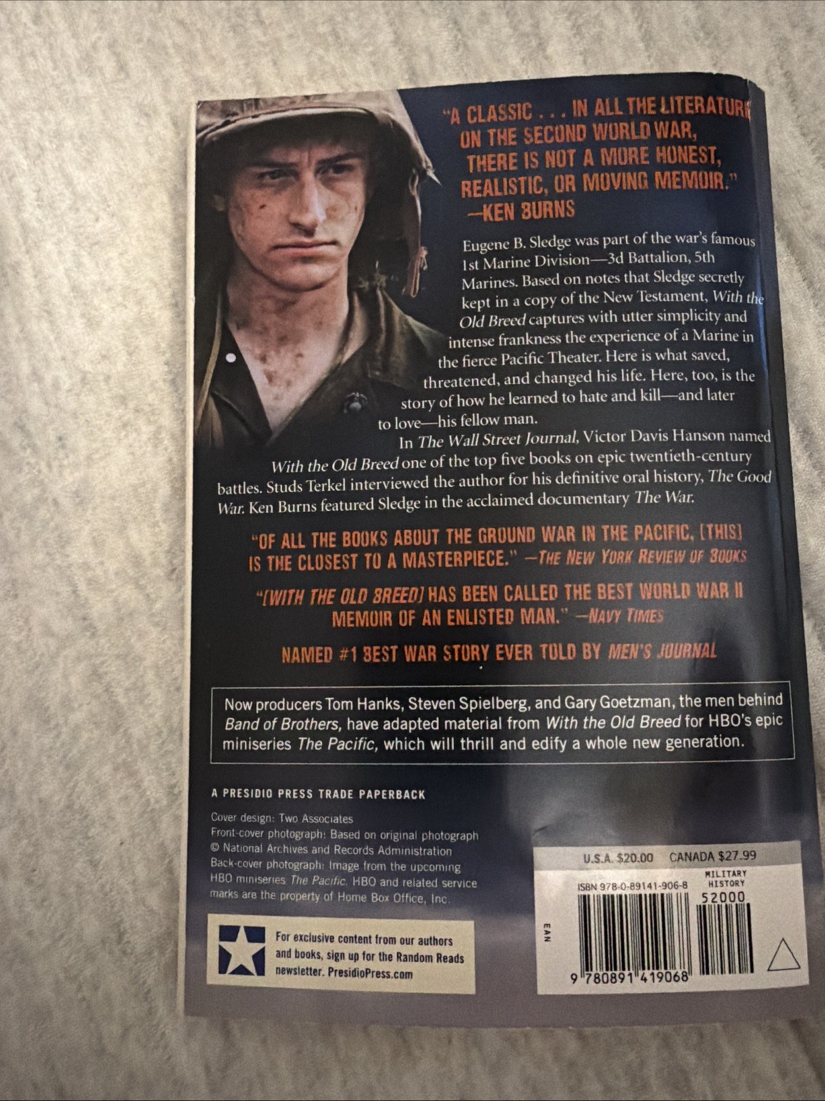 With the Old Breed E.B. Sledge Paperback Book