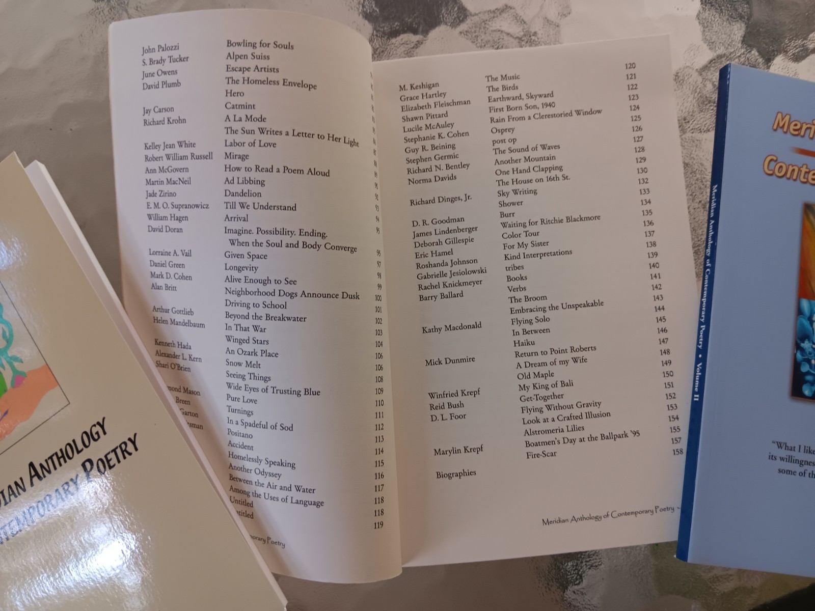 Poetry Collection – Meridian Anthology ( Vol. 1 to 3 – brand new )