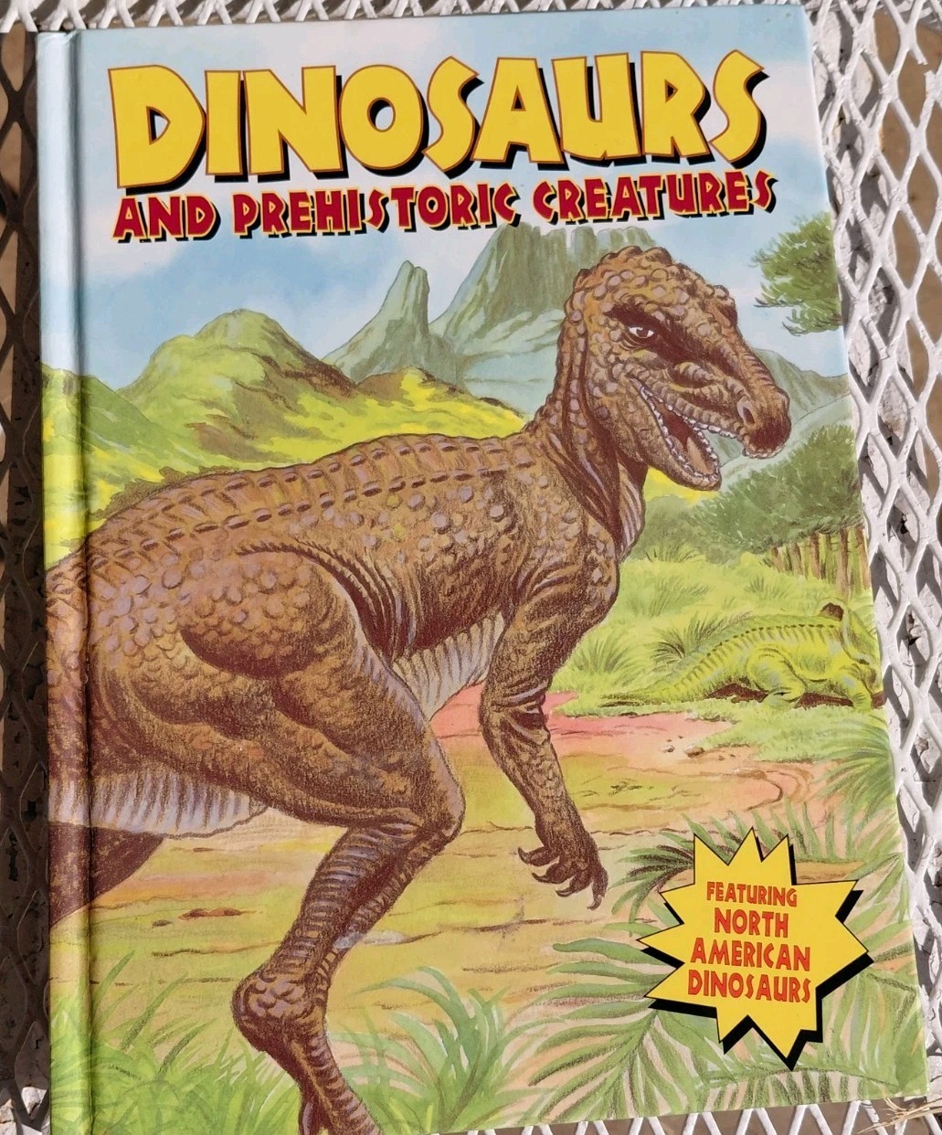 Vintage Dinosaur Book Hardcover Prehistoric Creatures Retro Classic Paleoart