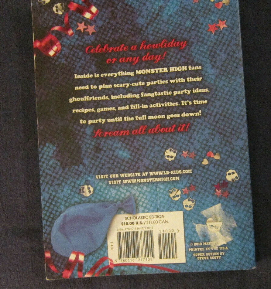 Monster High PRETTY SCARY PARTIES An Activity Journal for Ghouls (paperback)