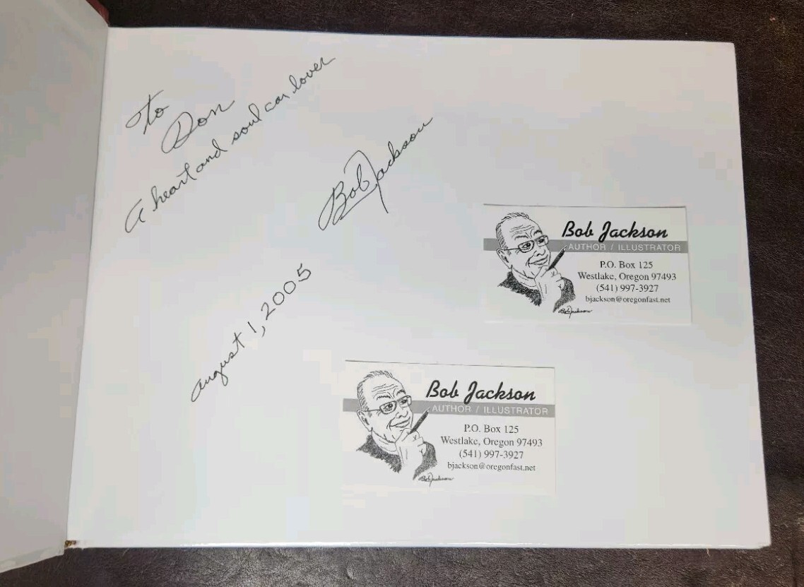 *SIGNED/INSCRIBED/1st Edit* For Love of a Car, Bob Jackson, 2005, HC/VG
