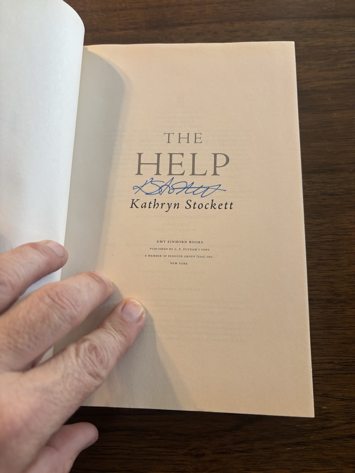 SIGNED The Help By Kathryn Stockett 1st Edition First Printing 2009 HCDJ