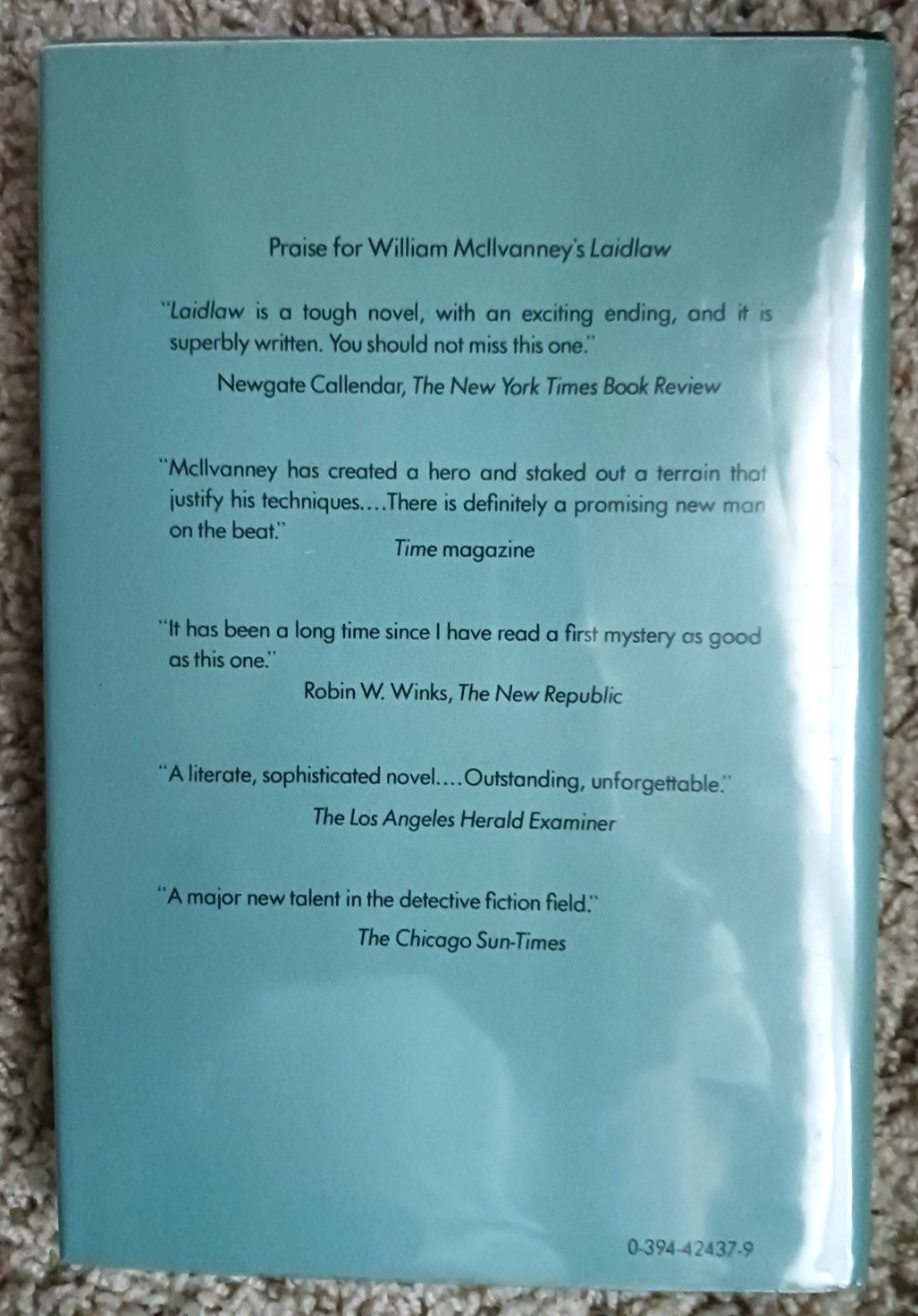 THE PAPERS OF TONY VEITCH By William Mcilvanney/First American Edition hardback