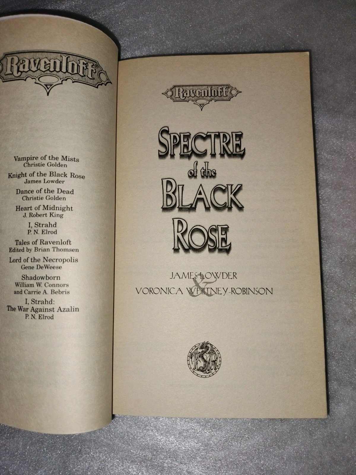 Spectre of the Black Rose by James Lowder, TSR Inc. Staff & Voronica W-Robinson