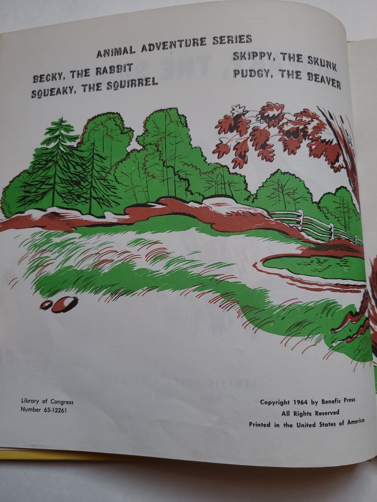 RARE Squeaky the Squirrel Gene Darby First Edition Hardcover 1964 Vintage