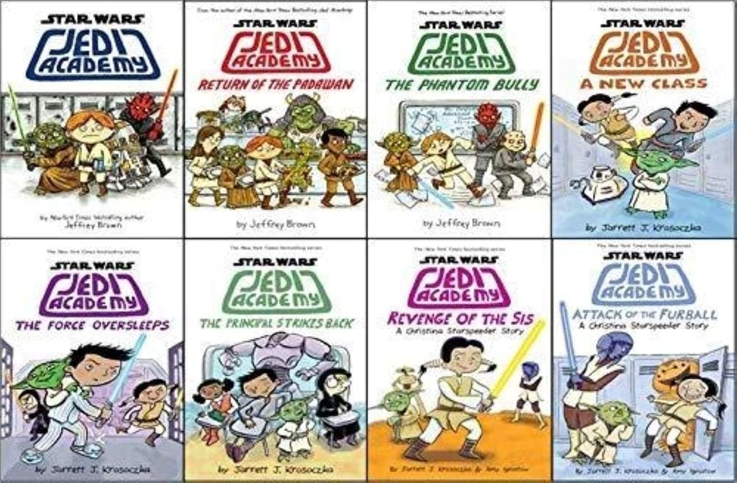 Star Wars Jedi Academy Series Collection 8 Books 1-8 Books NIB New Box Complete