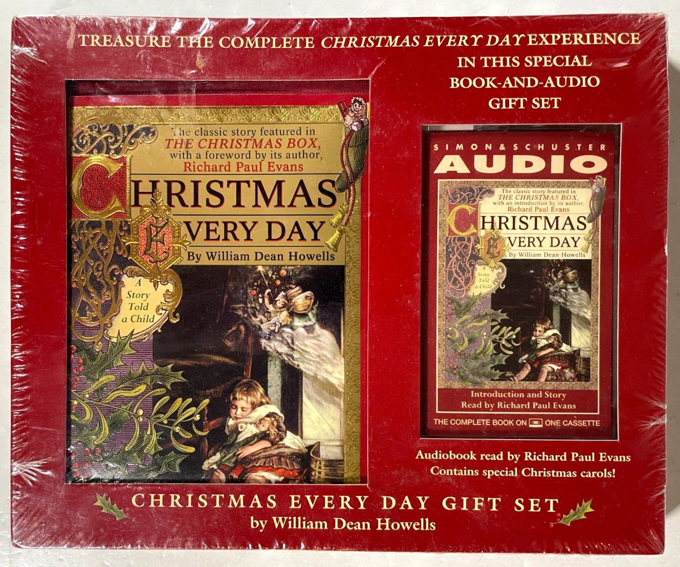 Christmas Everyday Gift Set Book + Audio Cassette NEW & SEALED Howells